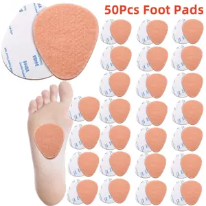 25 Pairs/50Pcs Metatarsal Pads Women Men Metatarsal Felt Pads Cushion Pain Relief Forefoot Support Mat,1/4 Inch Thick(Skin Color) Footwear Shoe Bedroom Comfort