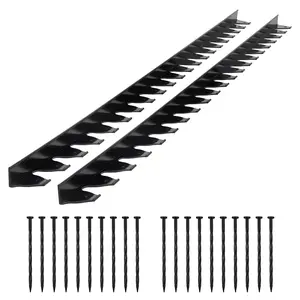 VEVOR Landscape Edging Border, 10Pcs 6 ft x 1.6 in Plastic Garden Edging with 60 Spikes, Sun-Resistant Flowerbed Borders, DIY Layout, No Dig Garden Edger Border Divider for Lawn Edgings for Yard