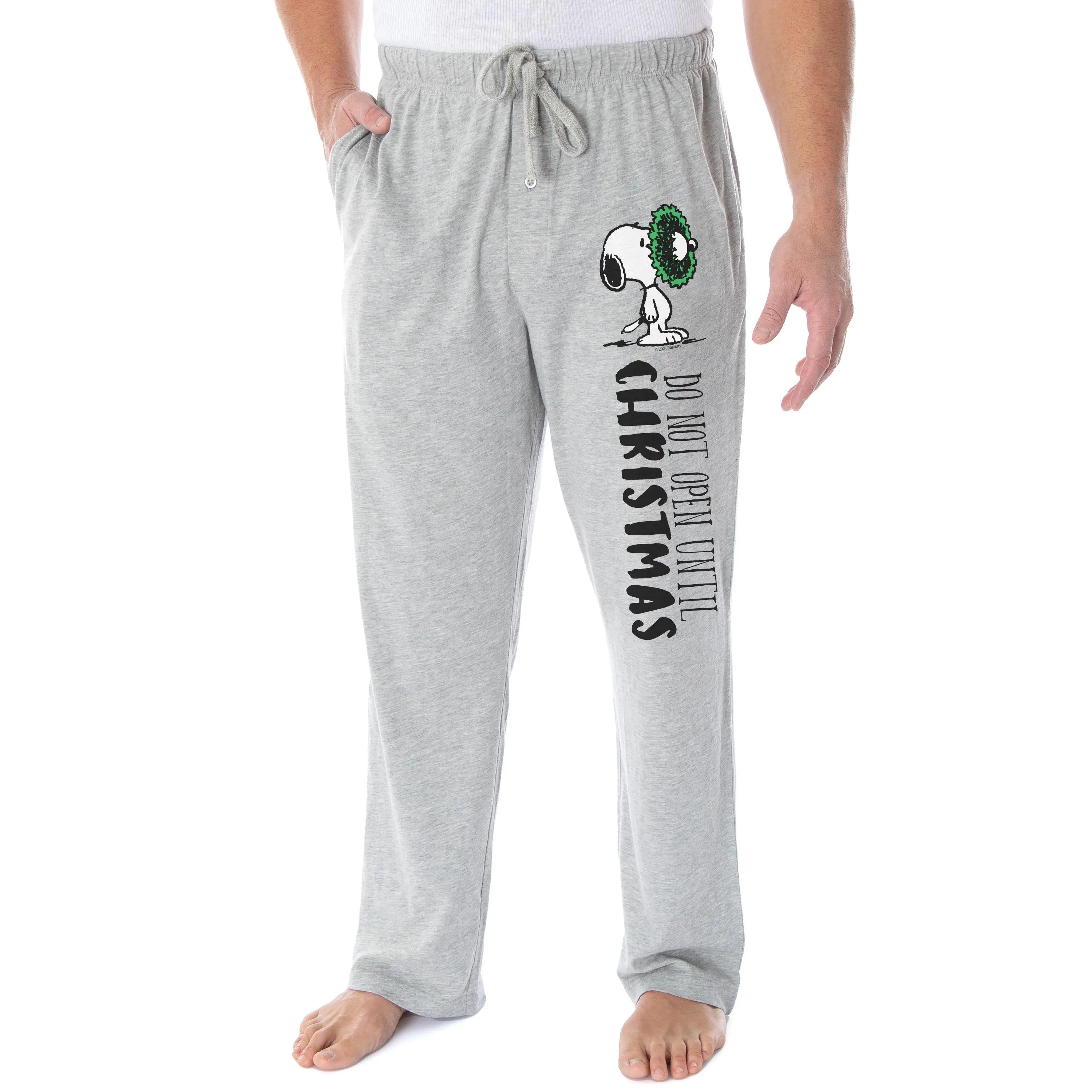 Peanuts Adult Snoopy Christmas Character Loungewear Sleep Pajama Pants