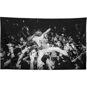 Tapestry Decor 1pc, Rap Singer Tapestry Carti'S Hanging Blanket, Suitable for Living Room, Bedroom and Bathroom