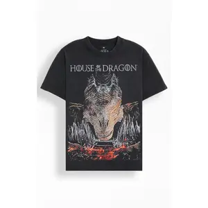PacSun Men's House Of The Dragon Face T-Shirt - Multicolor