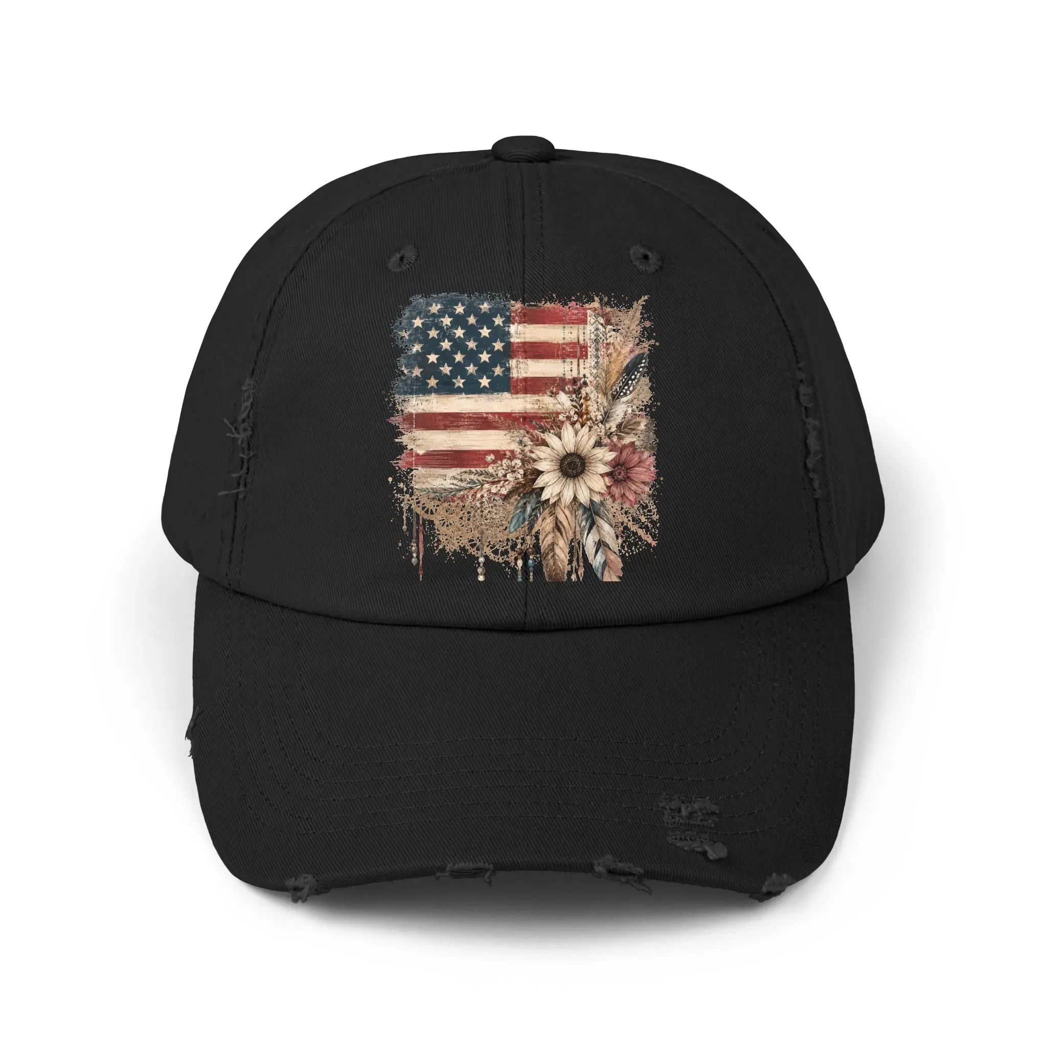 Unisex Distressed Cap