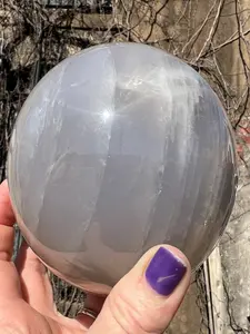 Blue Rose Quartz Crystal Sphere