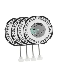 4 pieces SL28 single calendar quartz watch movement replacement parts - no battery, small watch movement replacement parts, easy to install metal accessories for watchmakers, suitable for watch repair