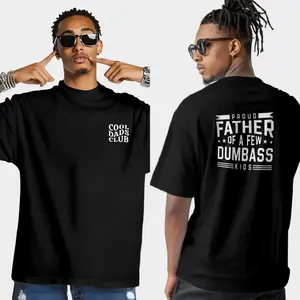 Proud Father Of A Few Dumbass Kids T-shirt, Men's Letter Graphic Tee, Funny Dad Tshirt, Father’s Day Gift, Cool Dad Shirt, fathersday Funny Shirt for Dad 25527 Menswear Top