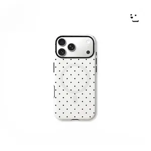 polka dot phone case for use with iPhone 17air16 Pro max 15plus 14 Pro 13/12/11simple fresh Korean - style latest viral anti-yellowing trendy Magnetic Ultra-Thin magsafe