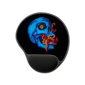 Skull & Tentacle  Mouse Pad W/ Wrist Rest