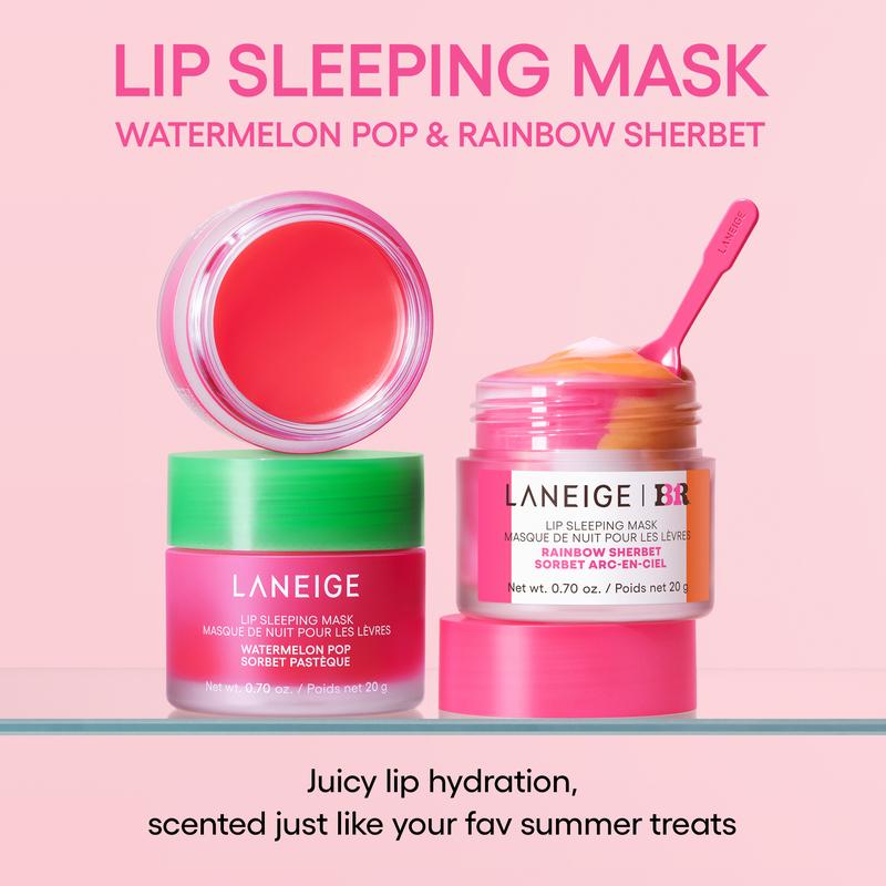 Laneige Watermelon Pop Lip Sleeping Mask, Hydrating and Nourishing Lip Mask, Korean Lip Care,