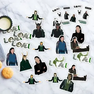 Stickers Pack 20 Pcs Loki Bottle Guitar Water Vinyl Bike Aesthetic Car Colorful Waterproof Bumper Skateboard Luggage Laptop