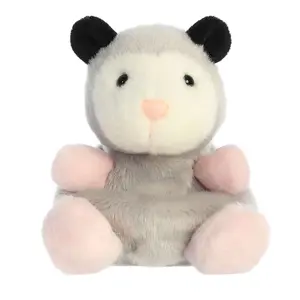 Palm Pals Adorable Sherri Opossum 5 inch Gray Mini Soft Plush Collectable Stuffed Animal