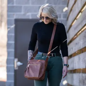 Brooklyn Concealed Carry Lock and Key Crossbody Brooklyn Concealed Carry Lock and Key Crossbody
