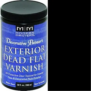 212 MAIN Modern Masters DP612 1 Qt. Dead Flat Finish Exterior Top Coat Coating Agent for Automotive & Motorcycle Paint Care