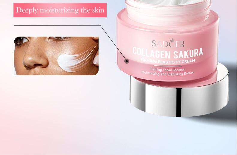 Collagen Sakura Moisturizing Revitalizing Six Piece Set,Firming Brightening,Elasticity Tender Skin,Sakura Extract,Deep Moisturizing Repairing,Skin Care Kits
