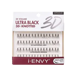 I-ENVY Ultra Black 3D Knotted Individual Lash (70pcs) I-ENVY Ultra Black 3D Knotted Individual Lash (70pcs)