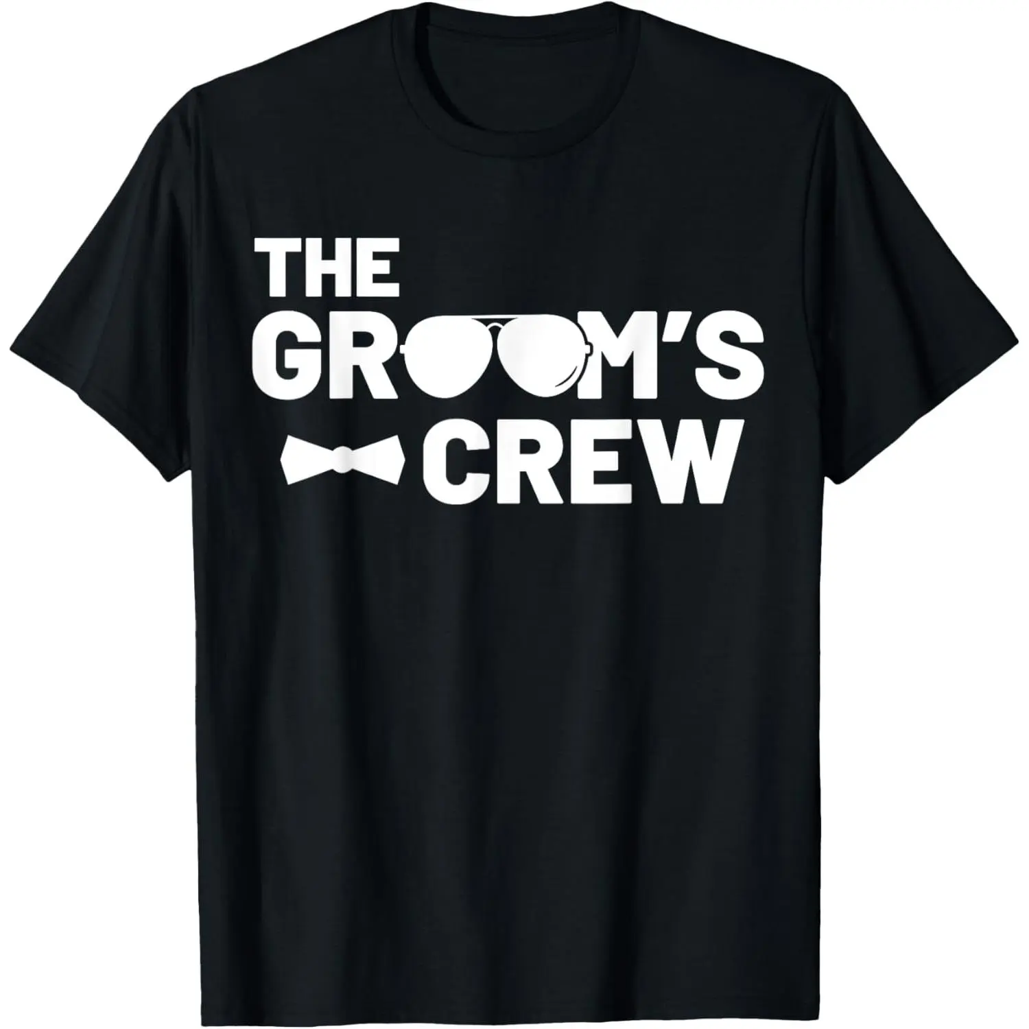 Groomsmen Groom Squat Men Bachelor Supplies Party Wedding T-Shirt,Made in USA