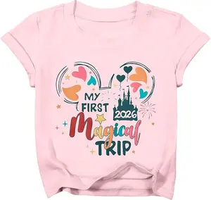 Magical Shirts for Girls Animal Kingdom Shirt Kid Magic Princess T Shirt Castle Graphic Tees Summer Short Sleeve Tops