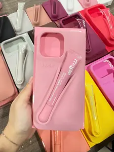 New RHODE Lip Gloss Phone Case – Soft Silicone Cover with Lipstick Box for iPhone 11 12 13 14 15 16 17 Pro Max Plus
