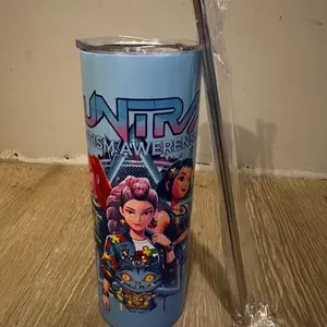 Autism awareness tumblet,  Drinkware stainless steel