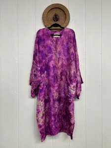 Crepe Sari Gaia Duster Dress 0426 007