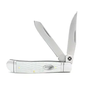 "White Jig Bone Trapper" Knife, Large