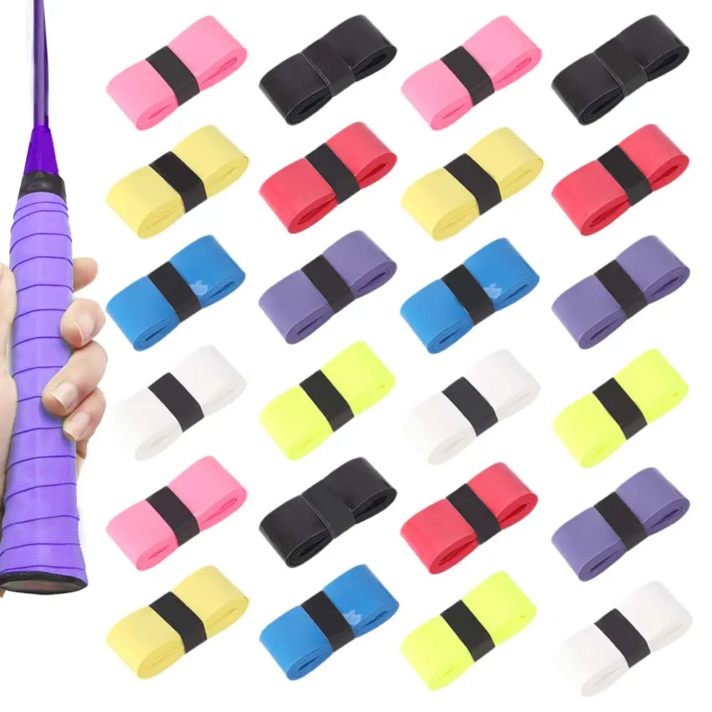24 Pieces Tennis Racket Grip Tape Set,Pre-cut Badminton Racket Overgrips Tape with Velvety Comfort for Anti Slip and Absorbent Grip,Halloween Party Valentine's Day Gifts,DIY Tools & Hardware
