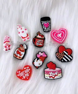 10 Pcs Focal Silicone beads - Valentine Focal - Valentine's Day - Lovers - Gnome - Heart