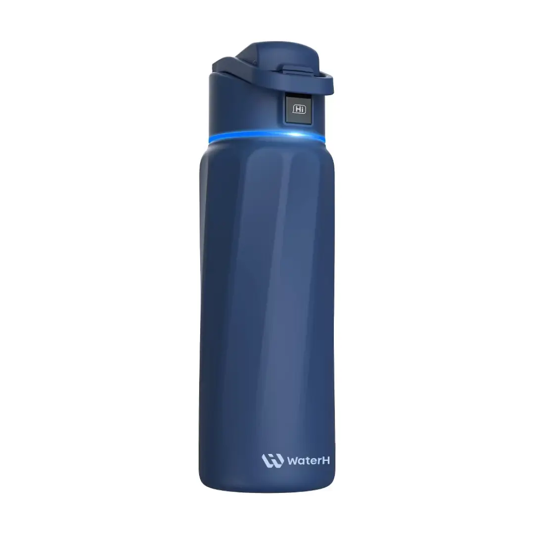 WATERH Vita Smart Water Bottle with Reminder to Drink Water BPA-Free Vacuum Insulated Water Bottles with Straw Bluetooth Intake Water Tracking Bottle Ideal for Gift 18 oz