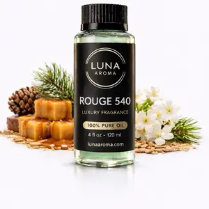 ROUGE 540 120ML Pure Natural Aroma Oil - Home Fragrance Freshener for Aromatherapy Diffusers, Relaxation, and Home Scenting