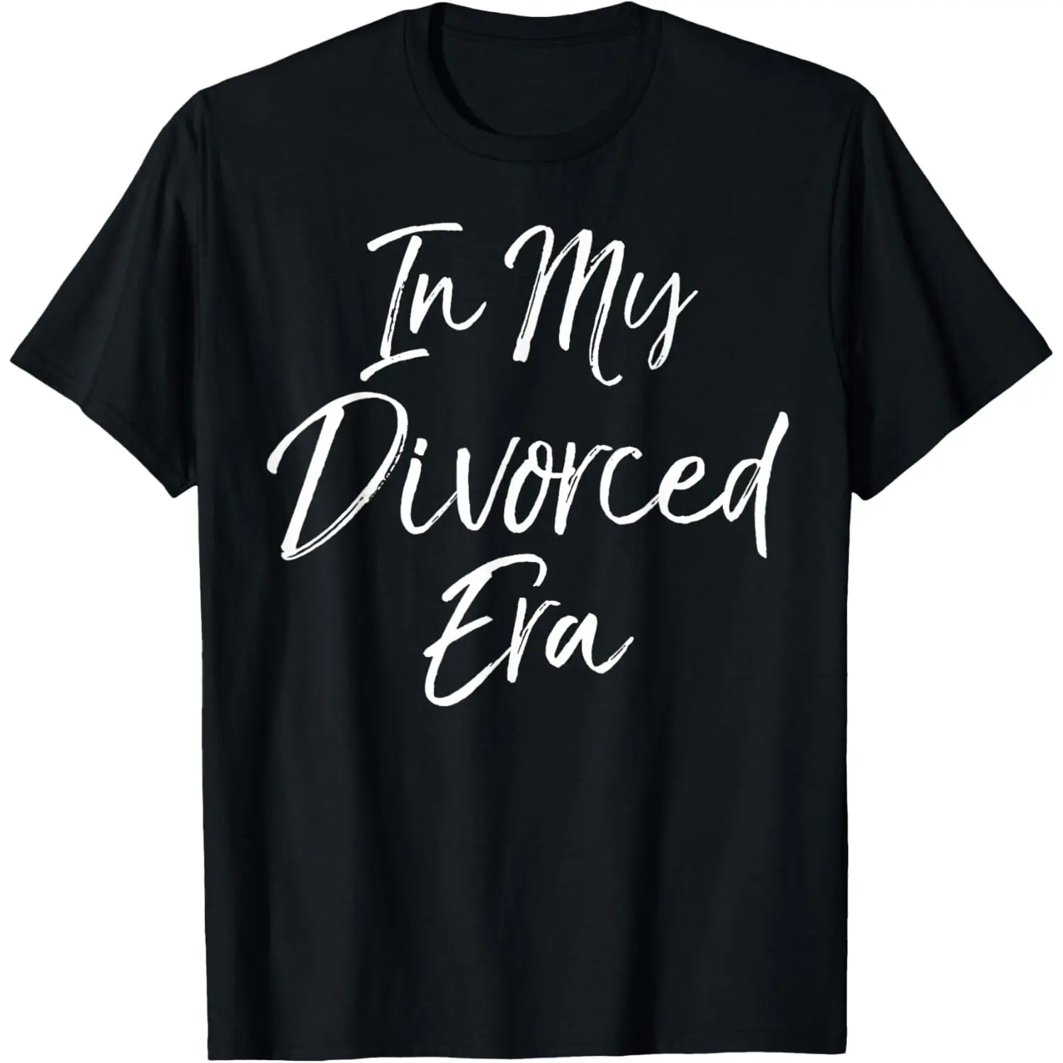 100% Cotton Cute Divorce Shirts for Women Funny Quote In My Divorced Era T-Shirt