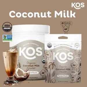 KOS Organic Coconut Milk Powder – Coffee creamer, Great for Baking, Sugar-Free MCT Vegan Keto, Dairy-Free, Non-GMO Gluten-Free Nutrition (12.6oz)