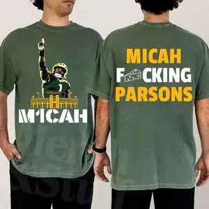 Micaah F*cking Parsons T-Shirt, Green Bay Football "M1CAH" Tee 2Sides, Micaah Parsons Shirt, Football Fan Gift, Gameday Shirt Unisex Tee Classic Fit 100% Cotton Top T-Shirt