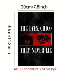 Scarface "The Eyes Chico" Quote Poster - Vintage Movie Wall Art - Aesthetic Decor