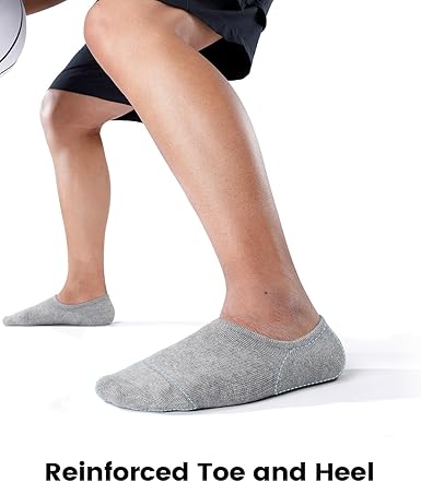 3Pairs No Show Socks for Men & Women - Non Slip Cotton Invisible Liner Socks, Breathable Mesh Athletic Ankle Boat Socks with Silicone Grip, Low Cut Sport Socks soft comfy spring