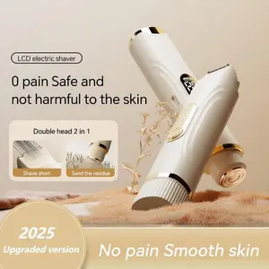 Women's Dual-Head Electric Shaver, Cordless Body Shaver, Bikini Trimmer, Bikini Area & Body Hair Removal Tool, Efficient Hair Removal Solution, Perfect for Women