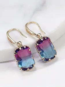Elegant Geometric Rhinestone Decor Dangle Earrings, Fashion Jewelry Accessories for Party, Daily Clothing Decor, Trendy All-match & Exquisite Jewelry for Birthday Gift