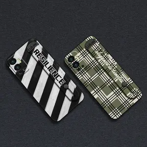 Shockproof simple Phone Case For Infinix Hot12/X6817 Fashion Design personality Soft case commerce Plain color protective Anti-knock Kickstand Phone Holder geometry Back Cover