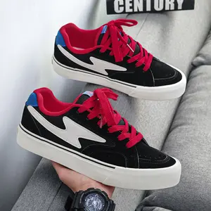 2026 Men's Shoes 2026 Versatile Trendy Skateboard Shoes Black Men's Shoes High Street Casual Shoes