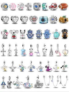 DIY Beaded Pendant Necklace Kit, Beads Charms Accessories, Travel & Pet Series Design, Perfect Gift for Women Girls Mother's Day Valentine's Day Anniversary