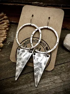 Boho Silver Dangle Earrings