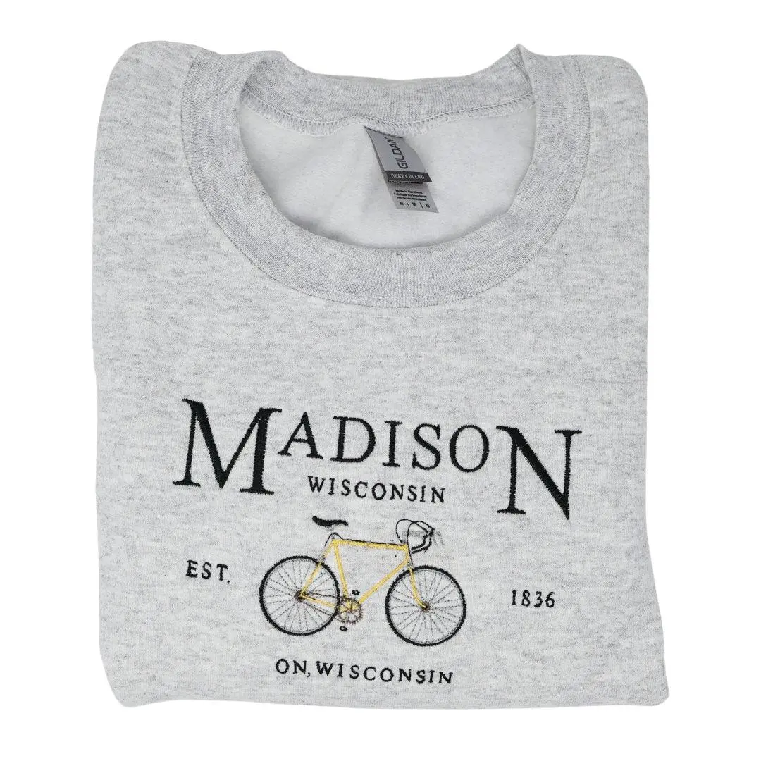 Madison Wisconsin Embroidered Sweatshirt