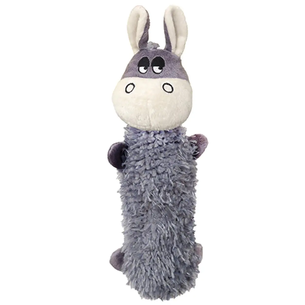 SCOOCHIE PET PRODUCTS Debbie Donkey Interactive Chew Dog Water Bottle Toy - 11" l, 2.75" d, 4" w, Kennel-Ready Dog Accessory