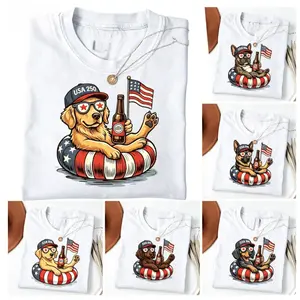 Funny 4th of July Dog Shirt – Dachshund Patriotic Tee for Dog Lovers – Comfort Colors Soft Casual Shirt – Independence Day Shirt, Patriotic Dog Gift, 4th of July Celebration Apparel