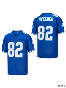 Men's 82 Charlie Tweeder Varsity Blues Movie West Canaan Coyotes Football Jersey Breathable material Fan Sportswear Top