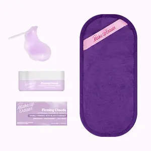 Makeup Eraser TT Exclusive Pretty & Purple Bundle | includes: MakeUp Eraser PRO Classic + Firming Clouds Under Eye Masks | Remove + Depuff Routine
