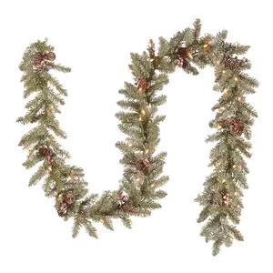 National Tree Company 9' Dunhill Fir Garland with Clear Light