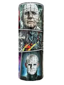 Clip Collections - Hell To Be Raised - 20oz oz 20 oz. 20oz. Skinny Straight Sublimation Tumbler - Amy's Tumbler Junkies - Your Favorite Tumbler Shop!