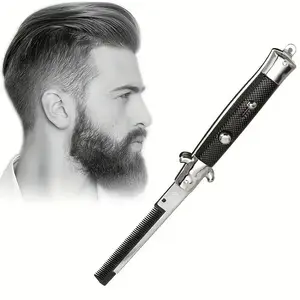 Men's Hair Styling Comb, 1 Count Pocket Hair Comb, Durable Anti-static Hair Styling Tool for Men, Heatless Styling Tool for Home & Travel, Portable Styling Tool