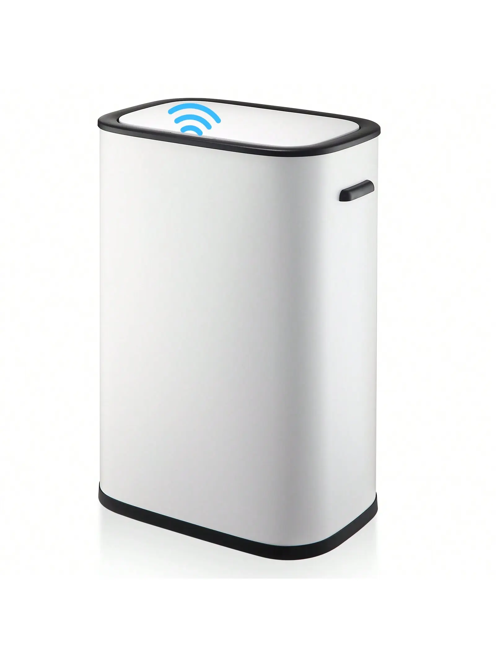 Gaomon 13 Gal Motion Sensor Automatic Dustbin - Modern Smart Touchless Trash Bin with Hand-Operated Backup Lid, Self-Cleaning Smooth Inner Bucket-Free Container for Home Kitchen Bathroom (Battery Not Included)