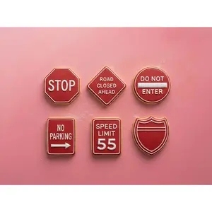 Road Sign Cutter Set | 2" 3" 4" 6 Piece Transportation Street Stamp Outline
