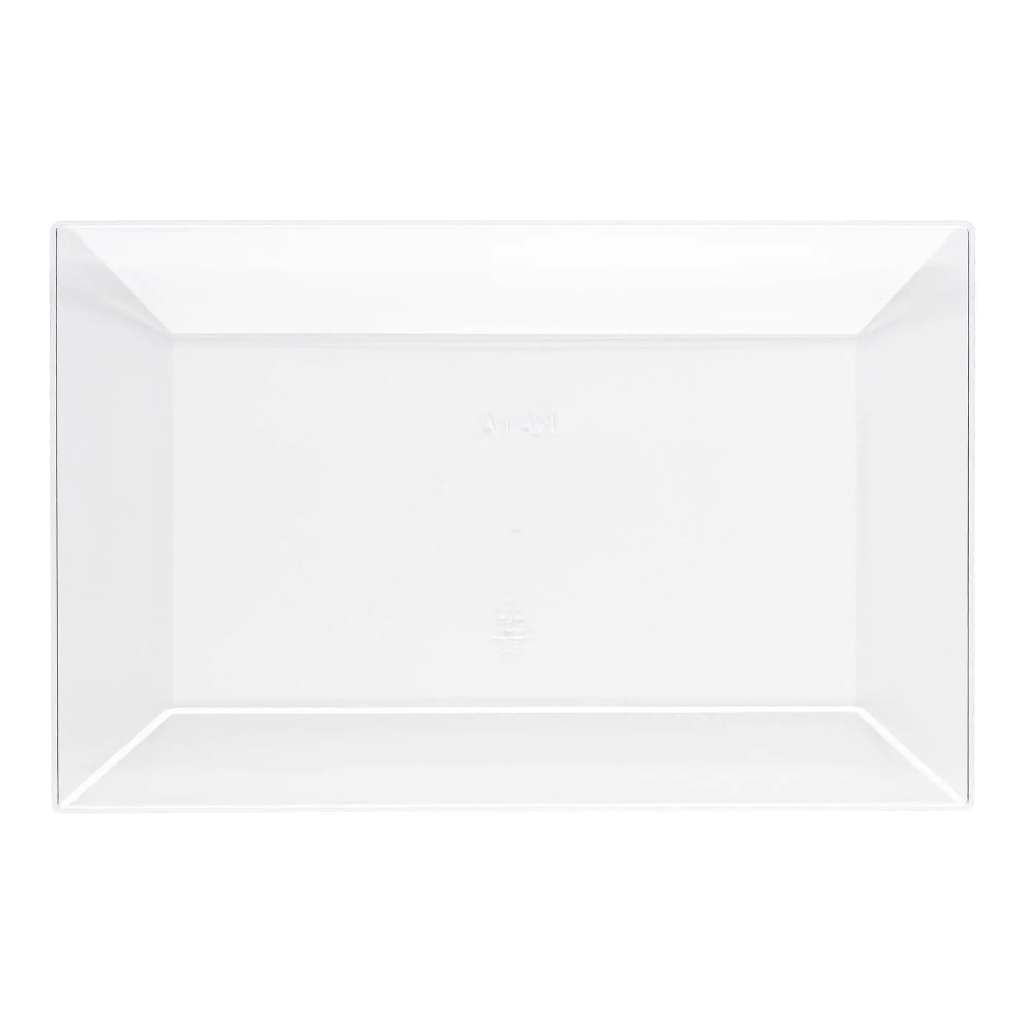 Clear Rectangular Plastic Dessert Plates (5.5" x 8.5") Clear Rectangular Plastic Dessert Plates (5.5" x 8.5")